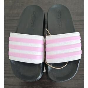 Adidas Kids Slides Black Pink Shoes Size 11 K Unisex Boy Girl New FY8843